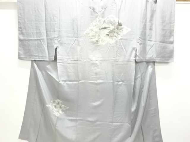 JAPANESE KIMONO / ANTIQUE MENS HITOE JUBAN / SILK / MATSUKAWABISHI & HOUSE